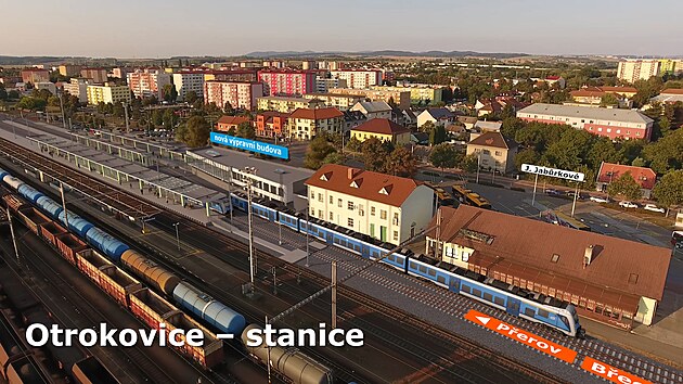 Pl�novan� nov� v�pravn� budova zl�nsk�ho n�dra�� m� stavebn� povolen�. Bl�e k realizaci je tak i modernizace �elezni�n� trati z Otrokovic do Zl�na. (duben 2025)