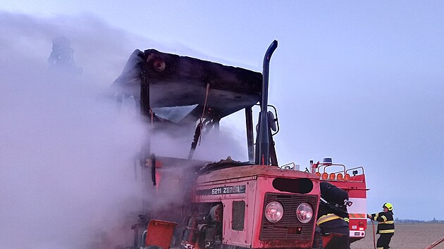 Por traktoru v Hubenicch na Krlovhradecku (15. dubna 2025)