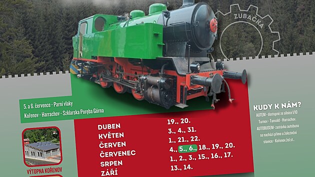 Plakt akc Parn vlaky Koenov - Harrachov 2025