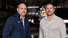 Zlínský klubový jednatel Jan Pravda a sportovní mana�er Jan Srdínko