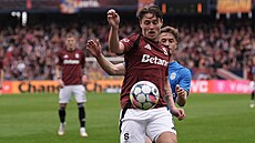 Sparanský záloník Magnus Kofod Andersen bhem utkání proti Mladé Boleslavi