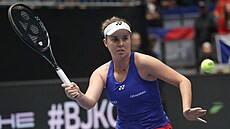 Linda Nosková b�hem kvalifikace BJK Cupu v Ostrav� proti �pan�lsku