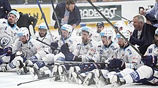 Brn�n�tí hokejisté slaví postup do finále play off.