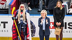První dáma Eva Pavlová na mistrovství sv�ta hokejistek