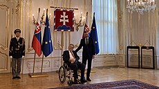 Bývalý prezident Milo Zeman navtívil souasnou hlavu Slovenska Petera...