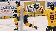 Edgars Kulda oslavuje jihlavský gól.