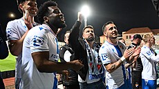 Milan Baro fandil Baníku pímo na Julisce, po utkání si s hrái uil dkovaku.