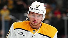 Útoník Nashvillu Jakub Vrána bhem utkání proti Vegas.