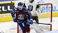 Gabriel Landeskog v dresu farmá�ského celku Colorado Eagles. K zápasu nastoupil...