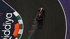 Max Verstappen b�hem tréninku v D�idd�.