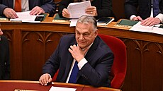 Maarský premiér Viktor Orbán (14. dubna 2025)