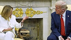 Italská premiérka Giorgia Meloniová v Bílém dom jednala s americkým...