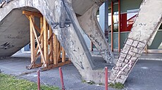 Podep�ené schodi�t� Strahovského stadionu. 20. léta 21. století.