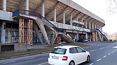Podep�ené schodi�t� Strahovského stadionu. 20. léta 21. století.