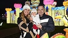 Monika Sommerová s dcerou a partnerem (Praha, Letňany, Winter Wonderland, 4....