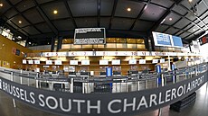 Záb�r z leti�t� v belgickém Charleroi