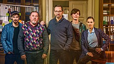 Petr Buchta, Václav Kopta, Ond�ej Sokol, Petr Uhlík a Jana Pidrmanová v seriálu...