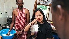 Chili Ta v Keni v Maasai Academy