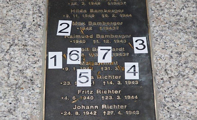 Do desky nkdo nejmén sedmkrát al ostrým pedmtem.