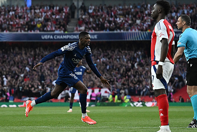 ONLINE: Arsenal - PSG 0:1, rychlý gól hostů, trefuje se Dembélé