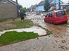 Situace po pvalovch detch v Domann na Hodonnsku, kde voda pokodila...