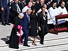 Americký prezident Donald Trump a první dáma Melania Trumpová p�icházejí na...