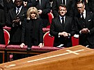 Francouzský prezident Emmanuel Macron a jeho man�elka Brigitte Macronová...