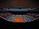 Areál tenisového turnaje Madrid Open je b�hem v�eobecného výpadku proudu...