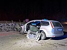 Smrtelná nehoda v obci Stochov v okrese Kladno.