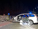 Smrtelná nehoda v obci Stochov v okrese Kladno.
