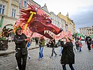 V Budjovicch se konalo Svatojisk vnen drak.