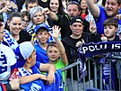 Brnnt fanouci se pi poslednm zpase finle extraligy seli na Zelnm...