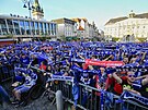 Brnnt fanouci se pi poslednm zpase finle extraligy seli na Zelnm...
