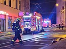 Zsah policist, hasi a zchran pi poru domu na Sokolsk td v centru...