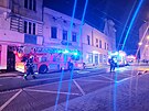 Zsah policist, hasi a zchran pi poru domu na Sokolsk td v centru...