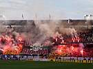 Fanouci Sparty bhem semifinále Mol Cupu proti Plzni