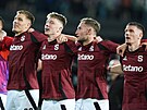 Sparantí fotbalisté se radují z výhry v semifinále Mol Cupu nad Plzní