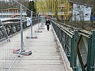 Most Bailey byl na Polanku pobl koupalit umstn v rmci povlen obnovy...
