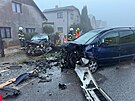 Dva vozy se stetly v Holohlavech. (22. dubna 2025)