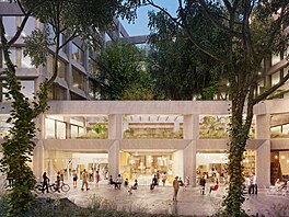 Kampus má mít celkem �ty�i budovy, promenádu s obchody a restauracemi, cowork...