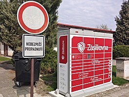 Výdejní box v Mnichov Hraditi. (14. dubna 2025)