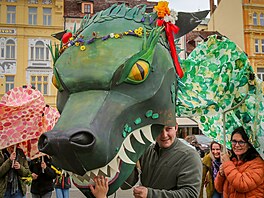 V Bud�jovicích se konalo Svatoji�ské v�n�ení drak�.
