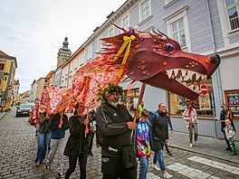 V Bud�jovicích se konalo Svatoji�ské v�n�ení drak�.