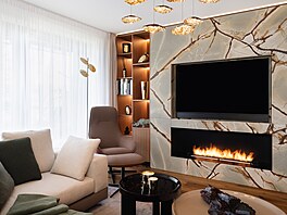 Jde o dvoupodlaní apartmán v developerském projektu Rezidence Gold Moon.