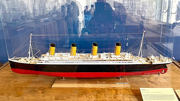 Model parn�ku Titanic v n�mo�n�m muzeu v Cartagen�