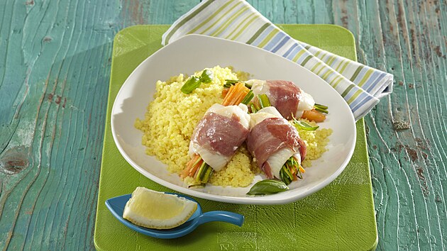 Rybí závitky se zeleninou