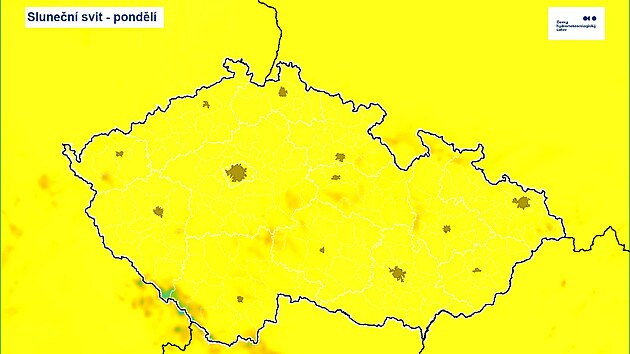 V pondl oekvaj meteorologov jasno a polojasno. Nejvy teploty se budou...