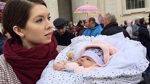 Ludmila Králová z Uherského Brodu se s papežem Františkem setkala v roce 2019...
