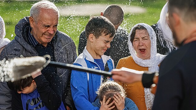Velikonoční pravoslavná mše v Kyjevě. (19. dubna 2025)