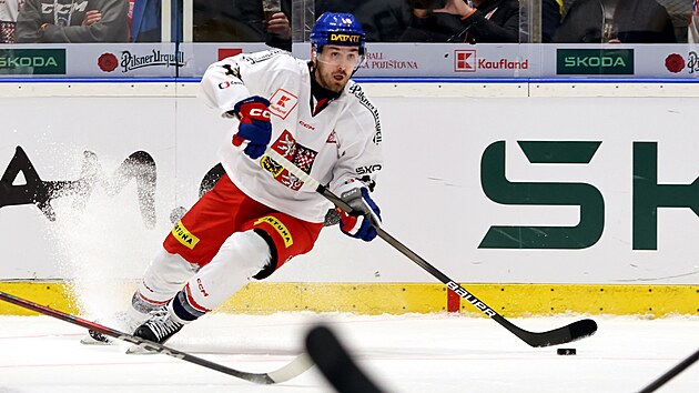 �eský úto�ník Filip Zadina v akci
